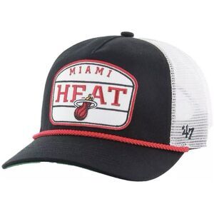 ‘47 Brand NBA Miami Heat Black Trucker Home Patch Rope Snapback Hat